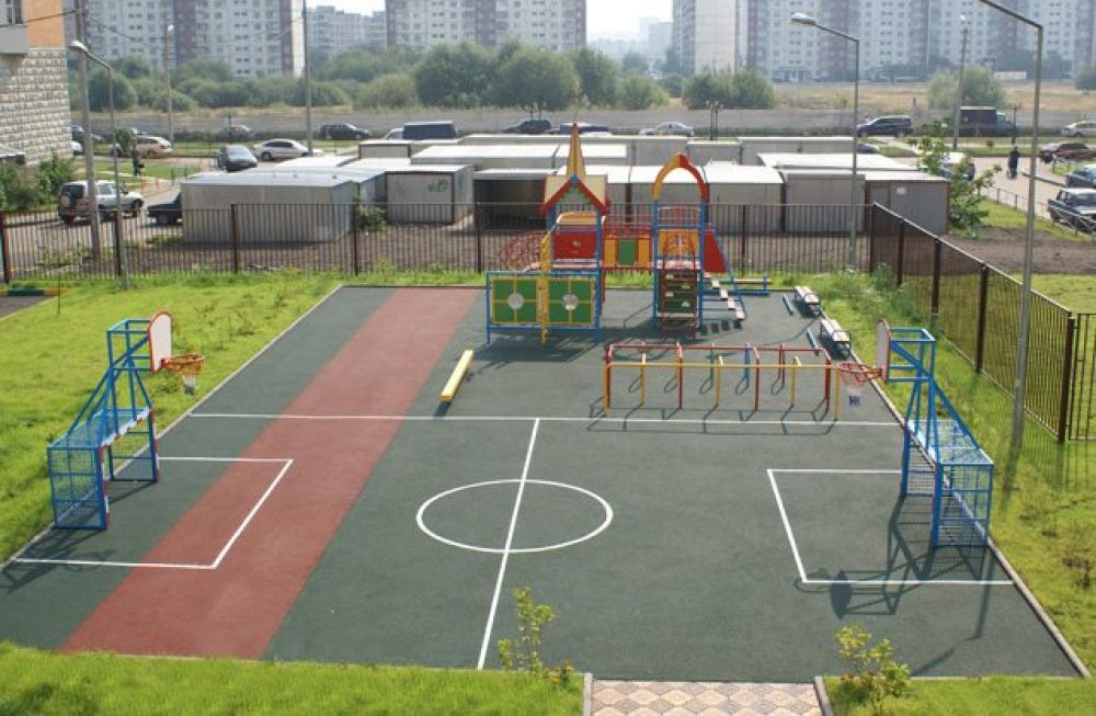 В Уфе строится спортивная площадка для детей-инвалидов